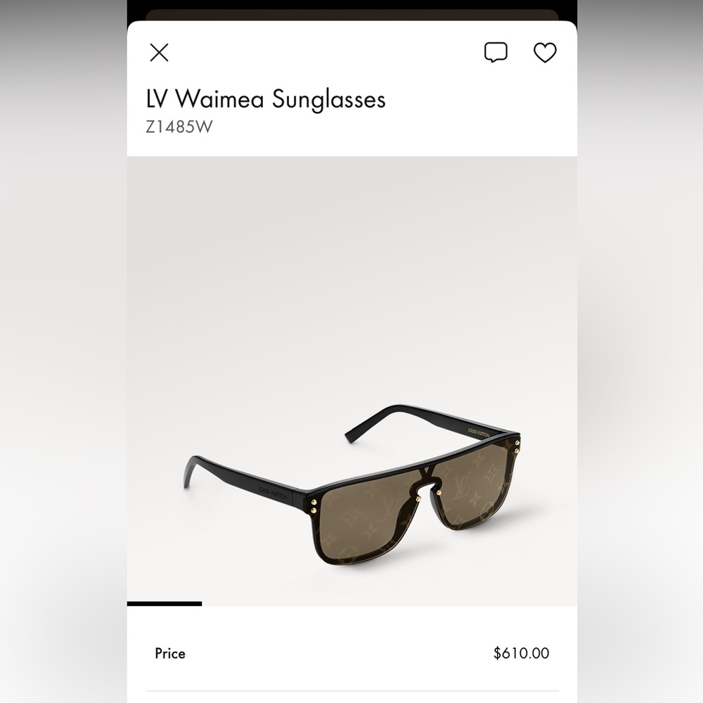 Louis Vuitton Black and Brown Sunglasses